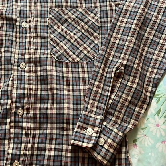 Vintage Levi’s Button Down Plaid Western Shirt Tapered Fit - Small - Picture 7 of 13